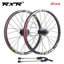 자전거휠 디스크휠 로드 픽시 휠셋 rxr 203939 mtb 접이식 바퀴 20inch, 406 레드 리어 qr