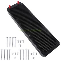 360/480mm 수냉 라디에이터 18 파이프 알루미늄 열교환 기 CPU PC 워터 쿨 시스템 용 액체 냉각 방열판, 01 360mm