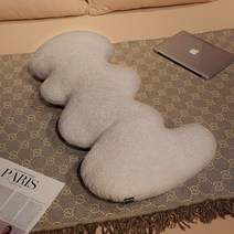 구름 베개 긴쿠션 다리 임산부꿀템 바디팔라우 안고자는 마약쿠션, 【클라우드 벨벳】-그레이
