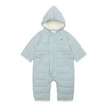 [블루독베이비8] FW23 체크후드우주복 HJ 43A1360302 (BLUEDOG BABY 유아 출산 백일 선물 도트 강아지 내