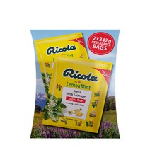 RICOLA 리콜라 레몬민트 허브캔디 342g X 2PK 스위스산, 2개