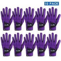 골키퍼장갑 축구장갑 골키퍼용품 efunist 골프 장갑 남자 왼손 통기성 보라색 3d 성능 메쉬 미끄럼 방지 마이크로 섬유 남자 골프 장갑 전천후 그립, lh-10 PC에 착용, 22 작은