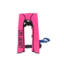 팽창형 바다 갯바위 낚시 구명 자동 휴대용 자동 구명 조끼, 10 로즈 레드 설명서