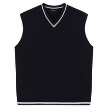 22 FW 남자 울블렌드 브이넥 베스트 네이비 NV