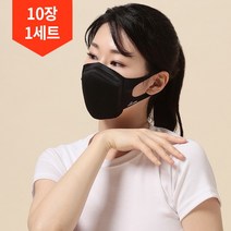[던롭] 리카타 데이어 에어포켓 육각 마스크 물세탁 가능/ 10개1세트, 선택:C23304 블랙 L-LX 10개