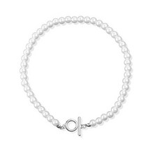 고스 진주 초커 목걸이 골드 컬러 올가미 펜던트 쥬얼리 목에 체인 비즈 Chocker Collar For Girl Kpop, silver OT 35CM