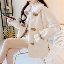 리얼양털코트 뽀글이 재킷 오버 양면 루즈핏 카라