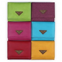 아이윙스 8000 라인아트 칼라 프레스 PU 3단 반지갑 단지갑