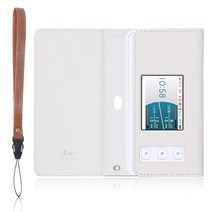 LOE (로에) au UQ Speed ​​Wi-Fi 5G X11 전용 모바일 라우터 케이스 (화이트)
