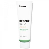 Hero Cosmetics의 Rescue Balm Red Correct Jumbo Post Blemish Recovery Cream 흠집이 난 후 건조하고 붉어 보이는 피부를 위한