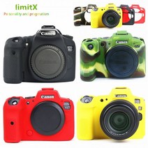 카메라가방 dslr 백팩 크로스 소프트 실리콘 스킨 케이스 보호 커버 DSLR 카메라 가방 캐논 EOS R7 R6 R5, For EOS R Black