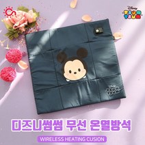 캐릭터썸썸 무선 온열방석 발열방석 의자 USB 온열 방석 쇼파 매트 소파 전기 장판 난방 미니 보온방석, 티거