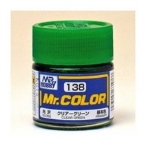 군제 락카 도료 C138 클리어 그린 유광 10ml