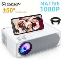 VANKYO 성능 V630W LED 프로젝터 8500LM NATIVE 1080P 5G 와이파이 Android TV, V630(HDMI/AV/VGA/USB)