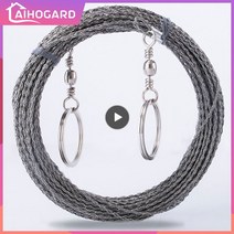 매직쏘우 목공 톱 휴대용 다기능 와이어 굵은 스테인레스 스틸 목재 인공물 야외 캠핑 생존 도구 1m 2m 3m, 2.2m Wire Saw