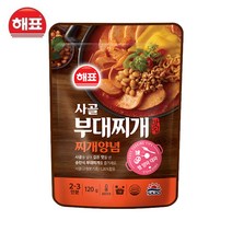 [해표] 맛집 사골 부대찌개 찌개양념 120g, 1개입