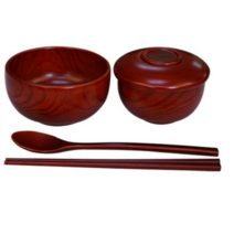 우성공예 물푸레제기 공기세트 + 수저, 5세트, 공기세트 + 수저 5p