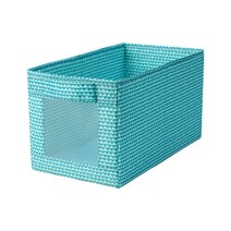 이케아 우프륌드 수납함(터쿼이즈25x44x25cm) 리빙박스 패브릭정리함