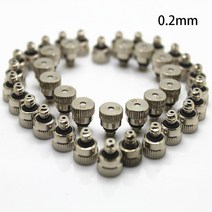 분무 시스템 미스트 안개 쿨러 냉각수 니켈 도금 황동 분무 노즐 0.1-0.5mm 오리피스 나사산 1024 저압 안개 노즐 분무 시스템 실외 냉각, 0.2mm