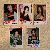 아이브포토카드 5 개대 kpop itzy 새 앨범 사랑에 미친 앨범 포토 브로마이드, oss21528kp1