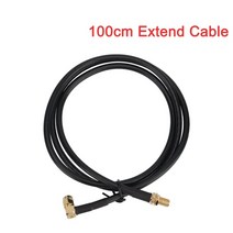무철물 ABBREE AR-148 구즈넥 SMA-여성 듀얼 밴드 144/430Mhz 접이식 CS 전술 안테나 Baofeng Kenwood 워키 토키 라디오, [07] 100 cable