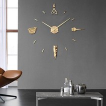 벽시계 luminous wall clock 대 horloge 3d diy 거울 스티커 duvar saat klock, 협력사, 37인치, 벽시계 17