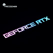 freezemod gpu 사이드 패널 rtx3090 gtx rog pc 장식 비디오 카드 플레이트 faith 램프 water 쿨러 aura sync 액체 냉각 argb, 지포스 rtx, 리모콘