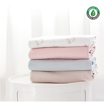 원단마트 대폭 오가닉 양면 다이마루 좋은 느낌 4종 [E0847] 토끼와 곰돌이 재입고!!!, 3mm ST 블루