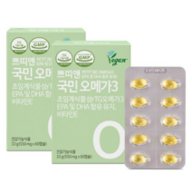쁘띠앤 국민 오메가3, 60캡슐, 8개
