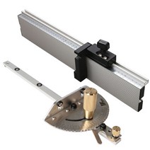 슬라이딩 각도 절단기 미터 게이지 알루미늄 프로파일 울타리 W/트랙 스톱 테이블 톱 라우터 목공 도구 용 조립 눈금자, 03 800mm