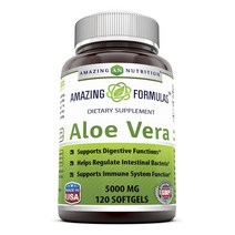 어메이징뉴트리션 포뮬러 알로에 베라 5000mg 소프트젤, 120개입, 1개