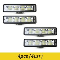 72W 자동차 작업 조명 LED 바 4x4 24 LED 작업 바 오프로드 SUV ATV 트랙터 보트 트럭 굴삭기 12V 24V led 콤보 빔, Free, 02.72w 4개