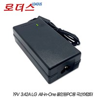 LG일체형PC 22V280-B/22V280-L/22VD270-L/22VD280-L/24V360-B/24V360-L 용 19V 3.42A 국산어댑터, 1개, 어댑터+파워코드1.0M