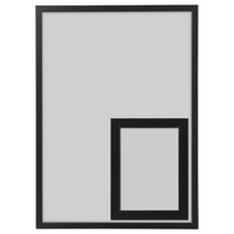 이케아 FISKBO 피스크보 액자 블랙 50x70cm, 화이트