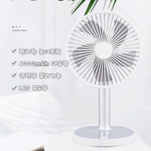 찐노마진몰 4000mAh 대용량 배터리 탁상용 휴대용 스탠드 미니 선풍기, 네이비, 4000 탁상용 대용량 선풍기
