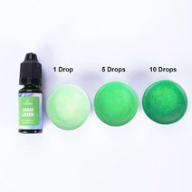 비누만들기 비누키트재미를 위한 10ML 수지 안료 양초 비누 DIY UV 에폭시 금형 쥬얼리 제작 용품 공예품, 08 Grass Green
