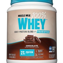 머슬밀크 웨이 프로틴 파우더 + 프로바이오틱스 초코맛 840g