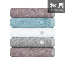 송월타월 송월타월 송월 호텔컬렉션 뱀부얀 100 웨이브 호텔수건 5장, 브라운