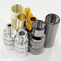 (라이트피싱)뜰채부싱 / 유도탄 황동 알루미늄 중국산 국산전용 민물바다연결튜닝붓싱, 알루미늄부싱(골드), 뜰채부분 8mm / 후레임부분 12mm