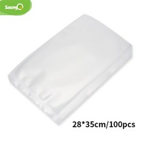 가정용 업소용 진공포장기 식품 진공 실러 포장 기계 식품 보관 가방 bpa free 대, 28-35cm 100개