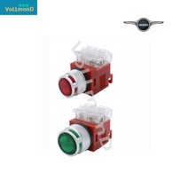 성호제어기기 조광형 LED PBL 누름버튼 스위치 푸시버튼램프모음 수배전반자재, Red(적색), 25-2L