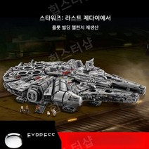 중국레고 호환 블록 레고 스타워즈 밀레니엄팔콘, [고품질] 팔콘+ 대각선 디스플레이 스탠드