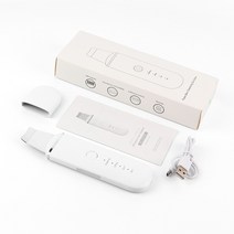 초음파필링기 워터필링기 EMS 초음파 피부 세정기 딥 페이스 클렌징 머신 필링 셔블 페이셜 모공 클리너 블, 03 WHITE, 03 WHITE