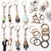 에어팟 키링 열쇠고리 키홀더 만들기재료, 작은오링0.8x5-니켈(약30개)