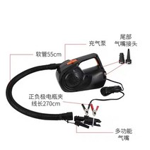 고무보트 바다낚시고무보트4인용 2인용 에어펌프 낚시 물놀이 Haibo Palong 유형, 차량용 DC 전기 공기 펌프