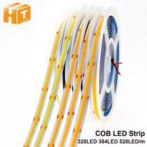 led 기판 LED 모듈 교체 거실 등 COB스트립 320 384 528 조명 DC12V 24V 테이프, DC 12V, 384개의 LED, 자연광 4000K