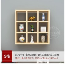벽걸이 컵 장식장 그릇장 다용도 진열장 다완장 찻잔, 9칸