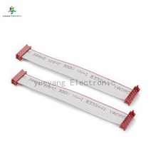 1.27MM 레드 하네스 IDC 케이블 어셈블리 플랫 리본 케이블 배선 와이어-보드 마이크로 매치 lengeh 200mm, 01 Opposite direction_05 12P