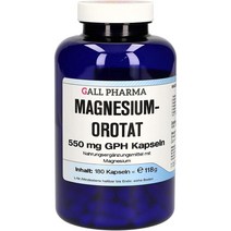 독일직구 Gall Pharma 마그네슘 오로테이트 550mg GPH 캡슐 180개입, 수량, 상세참조