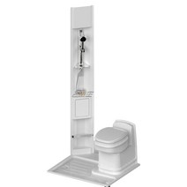 캠핑카 카라반 트레일러 코너 세면 샤워 수전 세트, 코너 랩핑  수도꼭지 및 행잉로드 제외